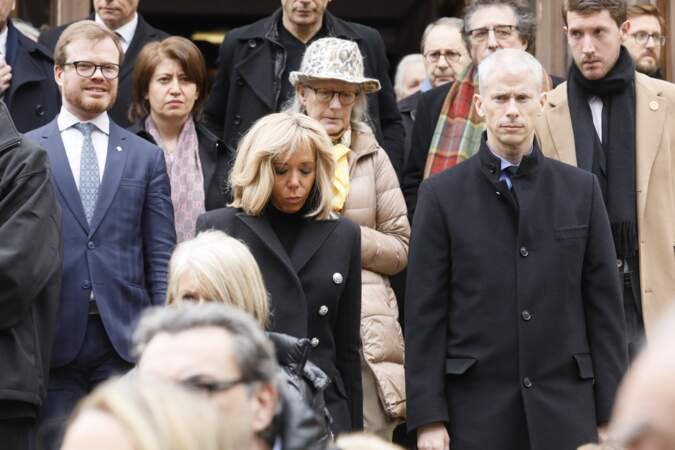 Obsèques de Michel Legrand à Paris : Brigitte Macron et Franck Riester