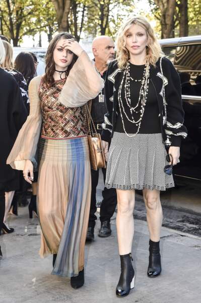 Défilé Chanel printemps-été 2017 : Courtney Love et sa fille Frances Bean Cobain