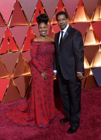 Oscars 2017 : du beau, du chic, du sublime, les plus beaux looks de la soirée - Denzel et Pauletta Washington