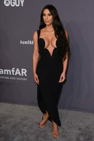 Kim Kardashian au gala de l'AmfAR à New York