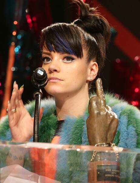 Lily Allen aux NME Awards : "Fuck you, fuck you very very much !"