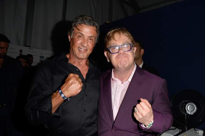 Sylvester Stallone et Elton John