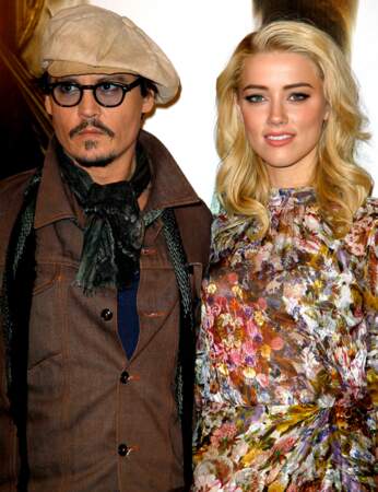Johnny Depp et Amber Heard en novembre 2011