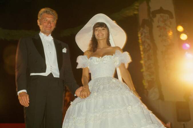 Johnny Hallyday et Adeline Blondieau se sont remariés à Las Vegas en 1994 et divorcent en 1995