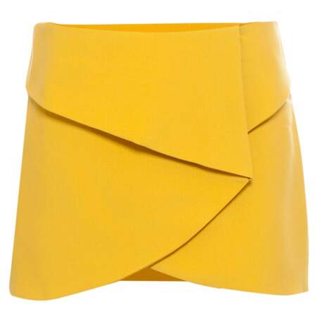 Navy + jaune : jupe, 25,99€ (Pull & Bear)