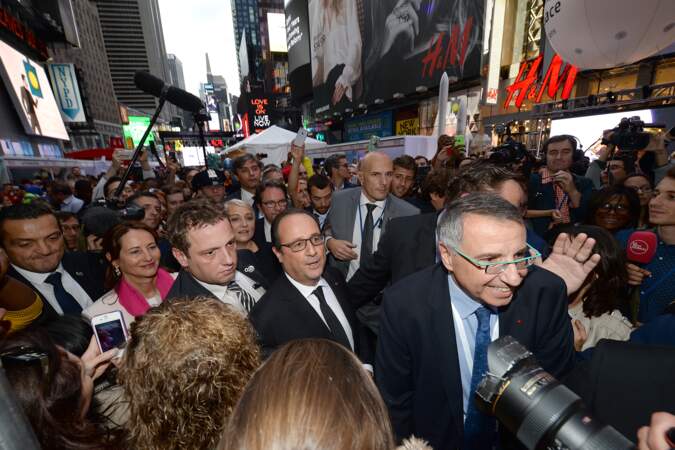 François Hollande s'offre un bain de foule sur Times Square