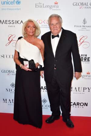 Global Gift Gala 2017 : la Comtesse Martine de Leseluc et Massimo Gargia