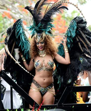 Comme chaque année, elle était au carnaval de la Barbade