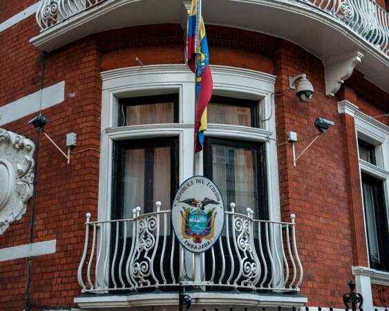 Julian Assange est bloqué depuis 2012 à l'ambassade équatorienne de Londres
