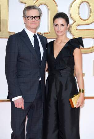 Le génial Colin Firth était accompagné de son épouse Livia