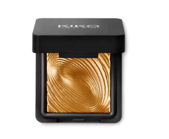 50 façons de briller : Water eyeshadow, teinte Gold, Kiko, 8,95 euros