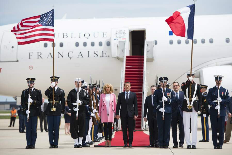 Brigitte et Emmanuel Macron en visite aux Etats-Unis