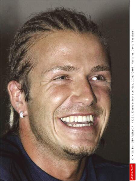 David Beckham en 2003: c'est l'époque des tresses à la Sean Paul
