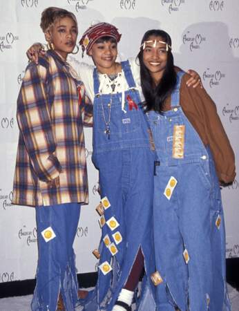 T-Boz, Lisa "Left Eye" Lopes et Chili, alias les TLC, dont la carrière débute en 1992