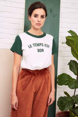 Collection Wear Lemonade, T-shirt " Le temps est bon ", 35€