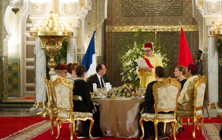 Valérie Trierweiler et François Hollande dinent à Casablanca