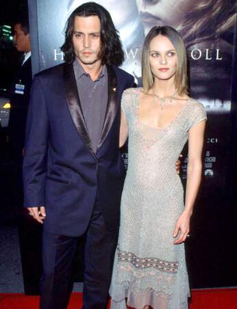 Johnny Depp et Vanessa Paradis en novembre 1999