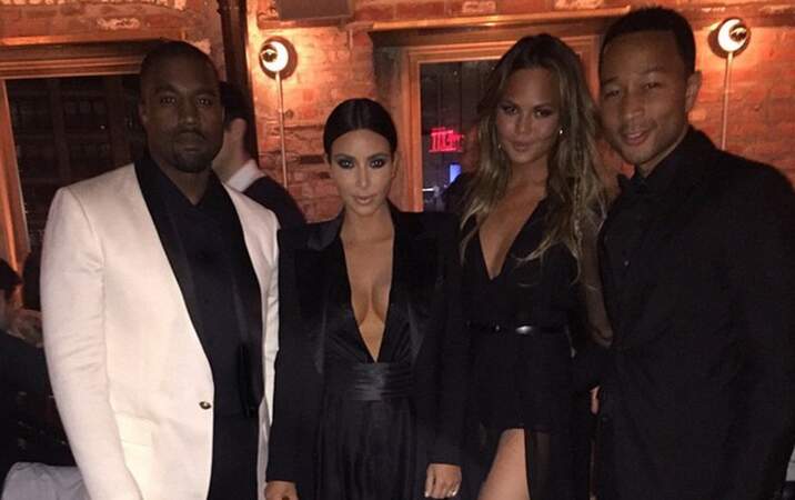 Kim et Kanye étaient invités à l'anniversaire de Kanye West