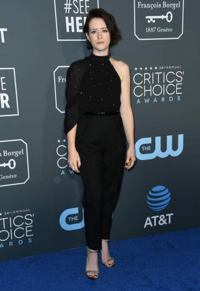 Claire Foy aux Critics' Choice Awards 2019, à Santa Monica