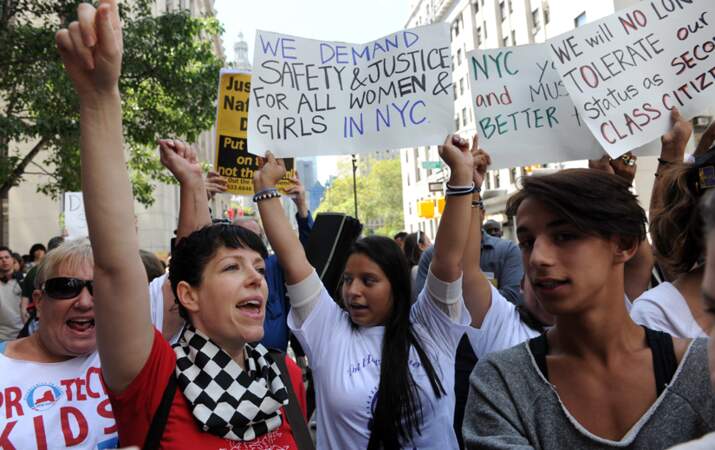 Les manifestantes de New York, lors de l'affaire DSK