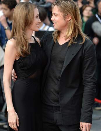 Angelina Jolie et Brad Pitt radieux