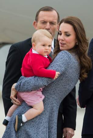 Anniversaire du Prince George - En avril 2014, Baby George fait son 1er voyage officiel
