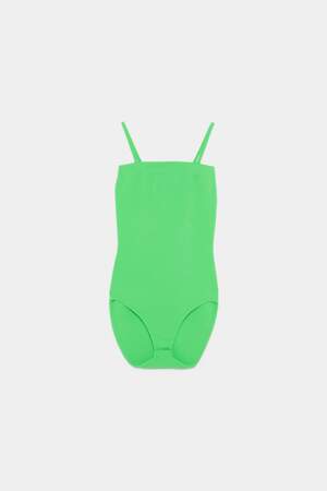 Body à bretelles vert fluo, Zara, 15,95€