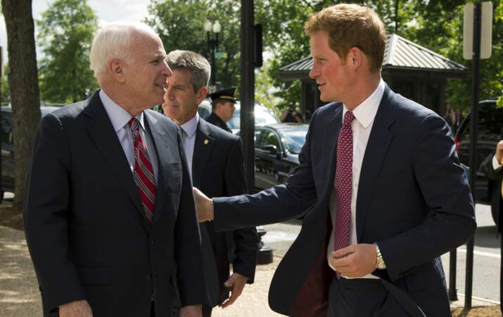 John McCain et le prince Harry