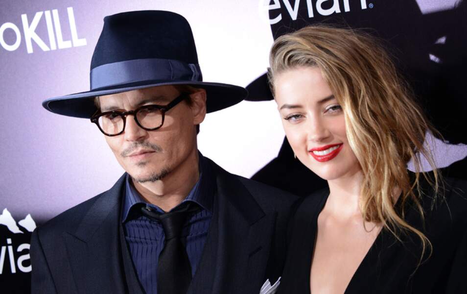Johnny Depp et Amber Heard à l'avant-première de 3 Days to Kill