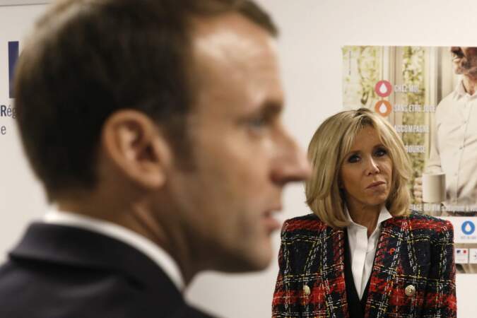 Brigitte et Emmanuel Macron en visite dans un hôpital pour la journée mondiale de lutte contre le sida