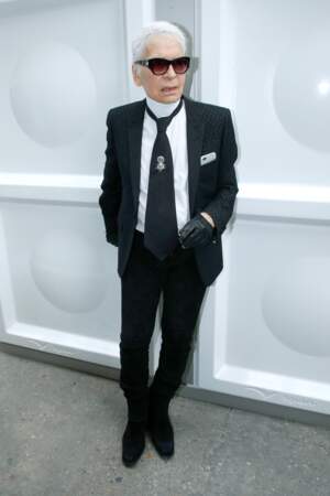 Le couturier Karl Lagerfeld 