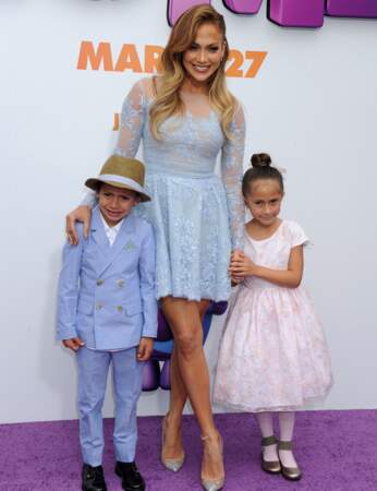Jennifer Lopez et ses mini-moi (Maximilian David et Emme Maribel Anthony)