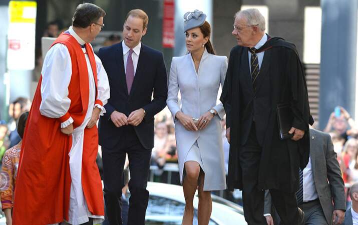 Le duc et la duchesse de Cambridge ont d'abord assisté à la messe de Pâques
