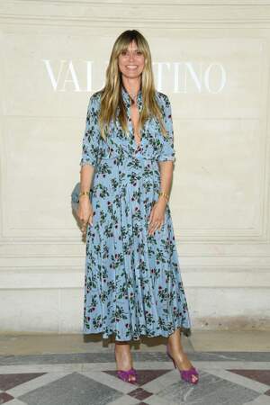 Do Heidi Klum et sa robe printanière chez Valentino 