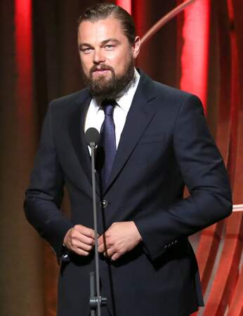 À ce grand rendez-vous, il y avait aussi Leonardo DiCaprio, toujours aussi barbu