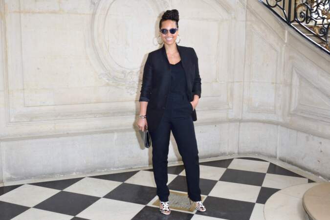 Alicia Keys au défilé Christian Dior 