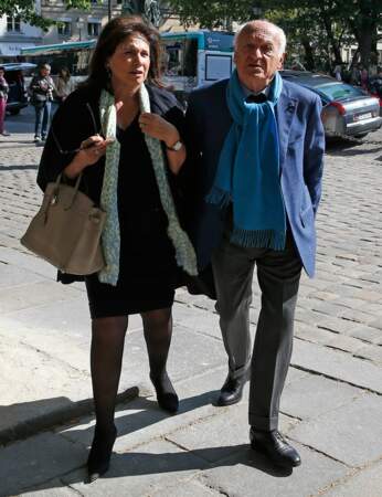 Anne Sinclair et son compagnon, l'historien Pierre Nora rendent hommage à l'écrivaine Régine Deforges