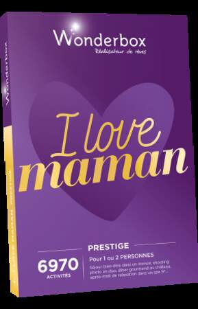 Coffret Wonderbox I love Maman Prestige : 119,90€