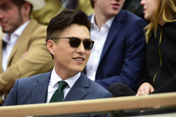 Jin Dong dans les tribunes de Roland Garros le 26 mai 2019