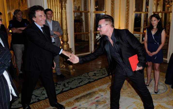 Bono et Jack Lang