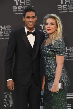 The Best FIFA Football Awards : Raphaël Varane et sa femme Camille Tytgat