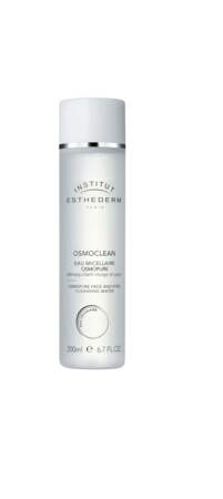Eau micellaire Osmopure, Osmoclean, Esthederm, 30 €. 
