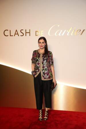 Amira Casar au dîner Cartier, le 10 avril 2019 à la Conciergerie de Paris