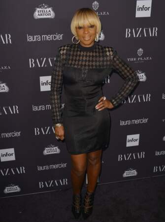 Soirée Harper's Bazaar : la chanteuse Mary J. Blige