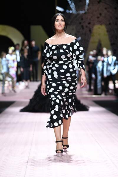 Fashion week printemps été 2019 - Défilé Dolce Gabbana à Milan : Monica Bellucci