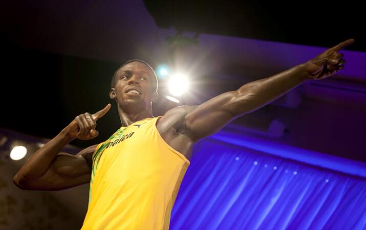 Usain Bolt ou sa statue ?