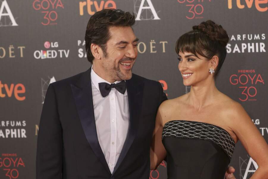 Javier Bardem et Penélope Cruz amoureux aux Goya Awards