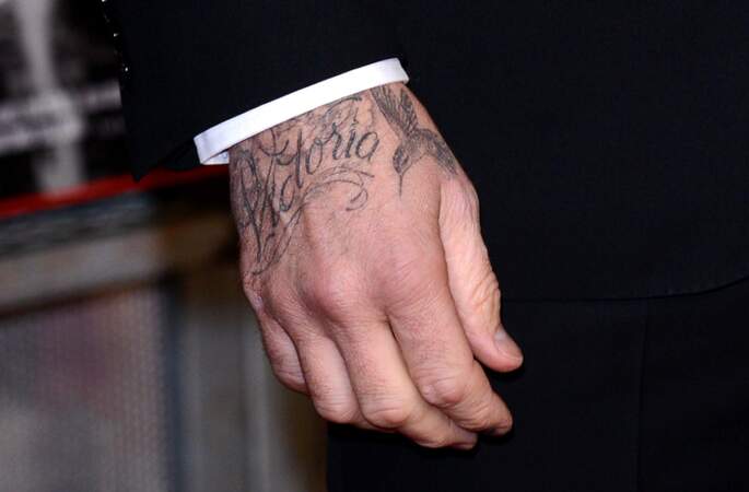 Tatouage - David Beckham, son tatouage Victoria