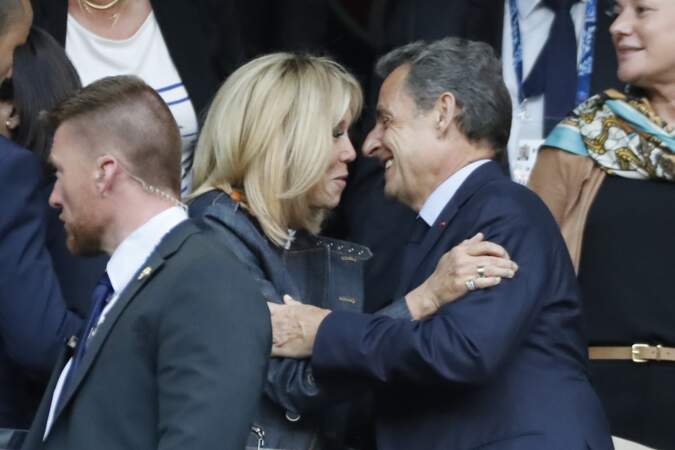 Finale de la Coupe de France : Brigitte Macron et Nicolas Sarkozy