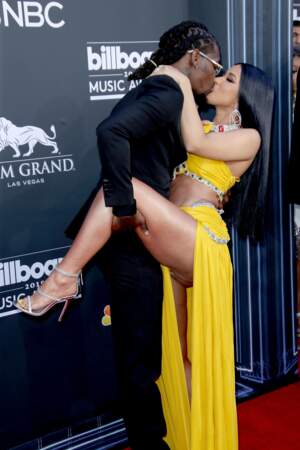 Cardi B et Offset sur le red carpet des Billboard Music Awards